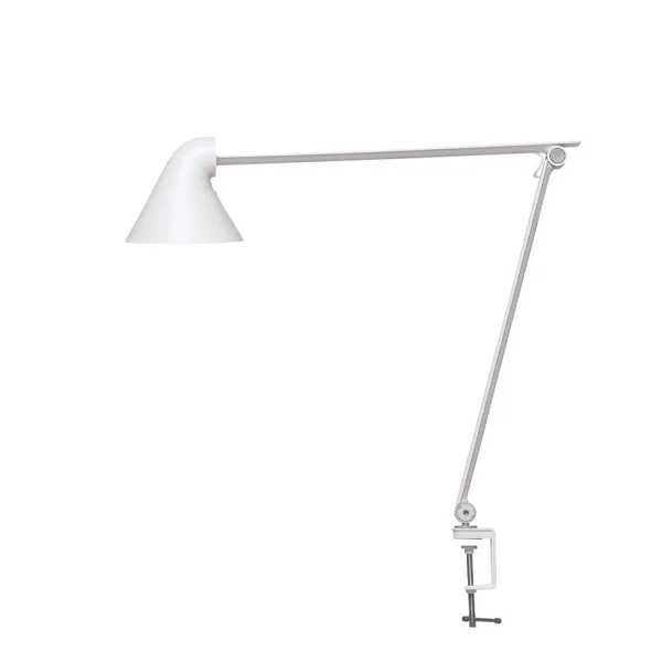 Louis Poulsen Lampe de bureau NJP Blanc, clips, 2700k