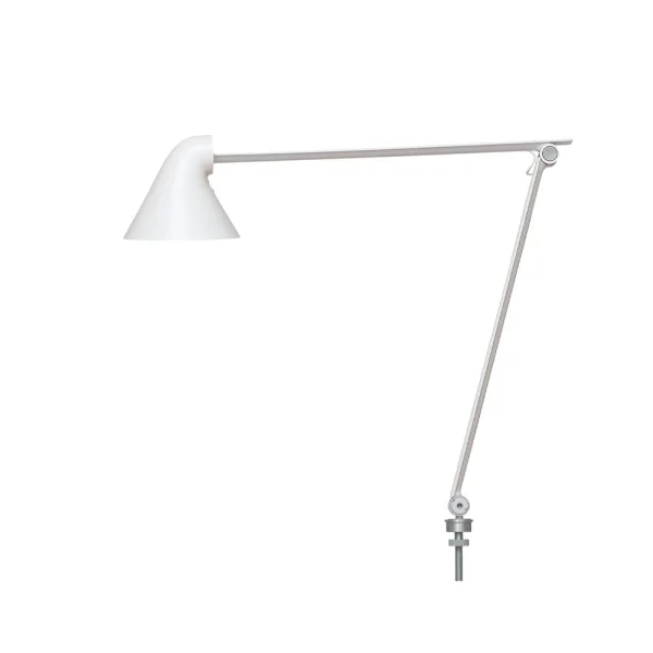 Louis Poulsen Lampe de bureau NJP Blanc, épingle ø10 cm, 3000k