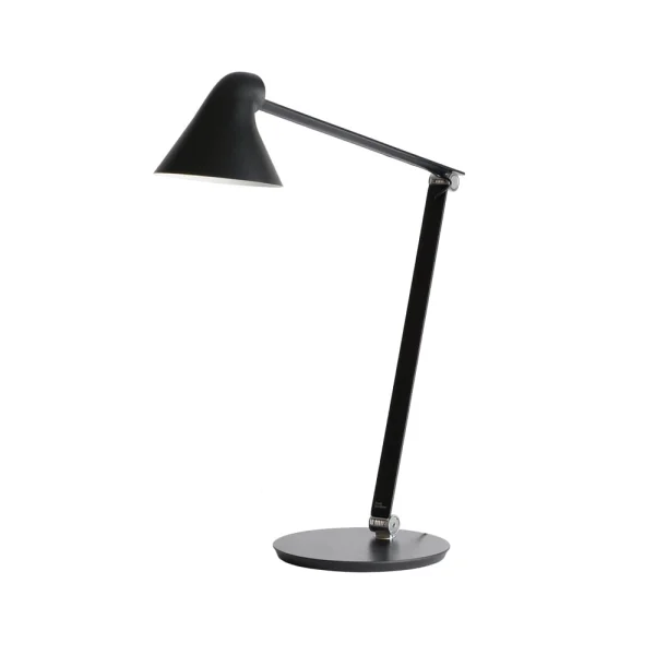 Louis Poulsen Lampe de bureau NJP Noir, repose-pieds, 3000k