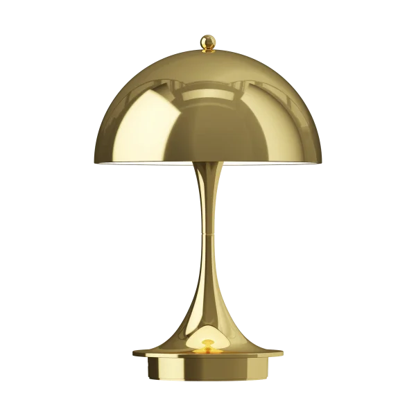 Louis Poulsen Lampe de table Panthella 160 Portable v3 Brass metallised