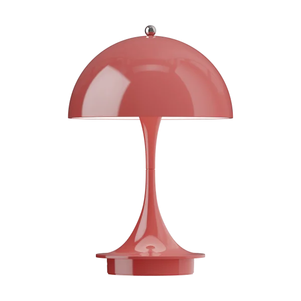 Louis Poulsen Lampe de table Panthella 160 Portable v3 Opaque coral