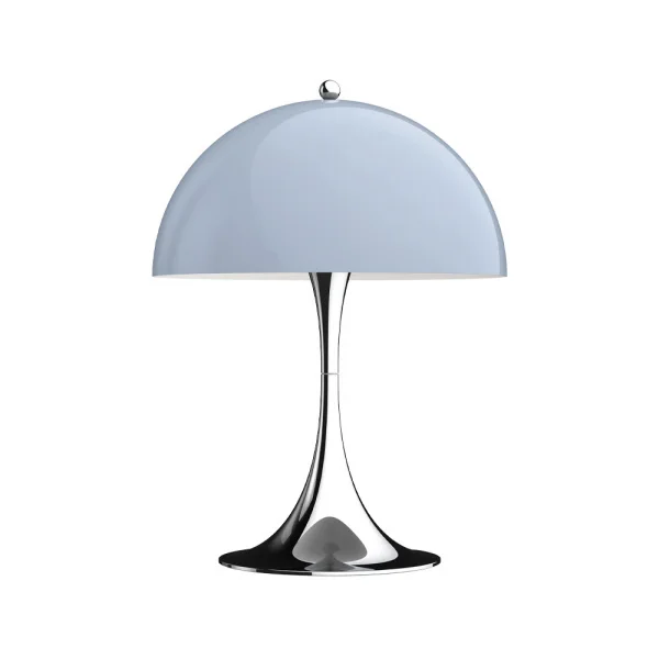 Louis Poulsen Lampe de table Panthella 250 Bleu-gris opale-chrome