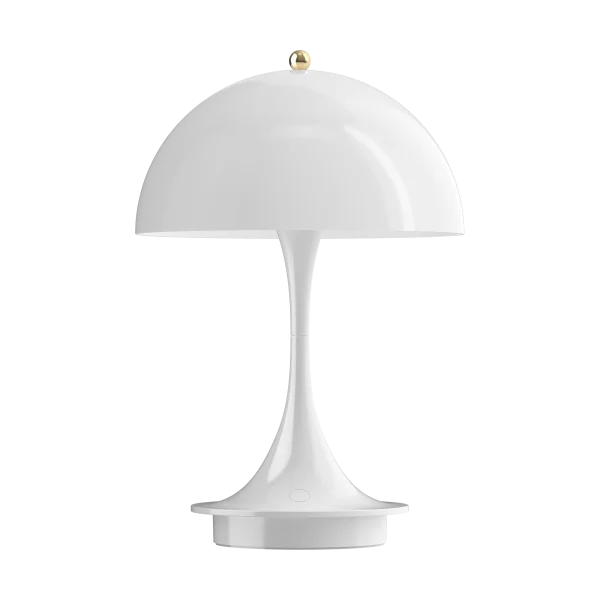 Louis Poulsen Lampe de table portable Panthella 160 Anniversary Edition Brass metallised-white