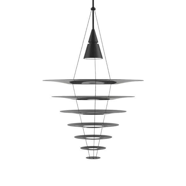 Louis Poulsen Suspension Enigma 825 Noir, LED