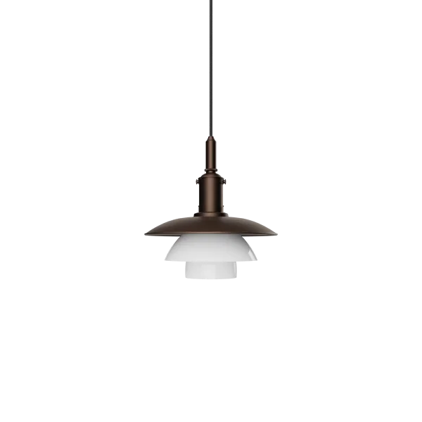 Louis Poulsen Suspension PH 3/3 Luna Aged brass-verre opale