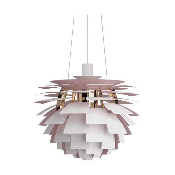 Louis Poulsen Suspension PH Artichoke Anniversary edition Matte white-pale rose Ø48 cm