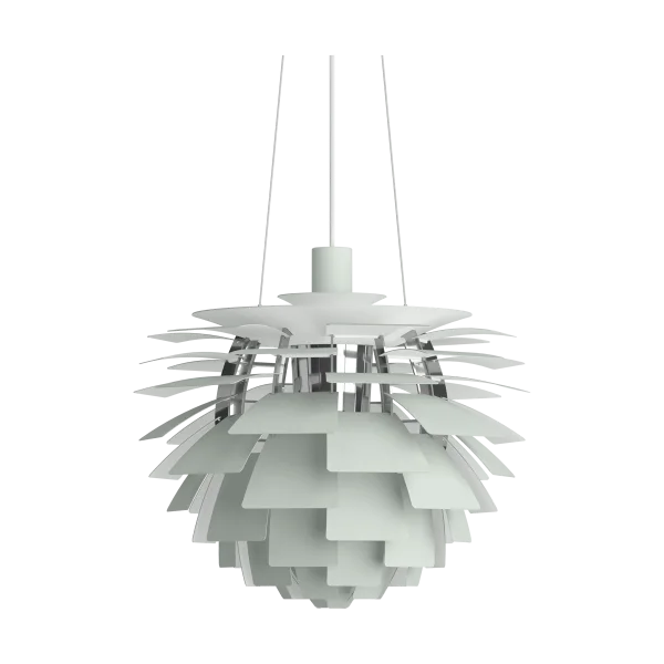 Louis Poulsen Suspension PH Artichoke Ø48cm Dusty green-high lustre chrome plated