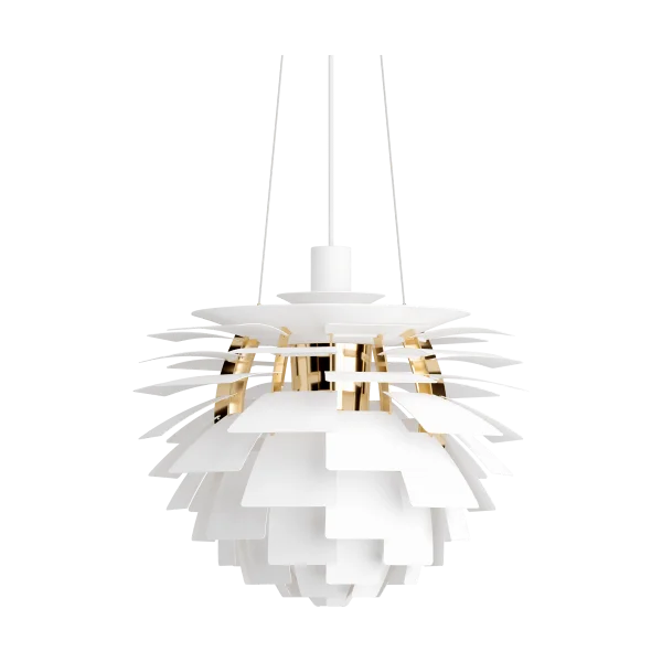 Louis Poulsen Suspension PH Artichoke Ø48cm Soft white-brass metallised