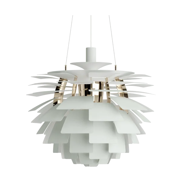Louis Poulsen Suspension PH Artichoke Ø60cm Dusty green-brass metallised