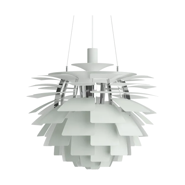 Louis Poulsen Suspension PH Artichoke Ø60cm Dusty green-high lustre chrome plated