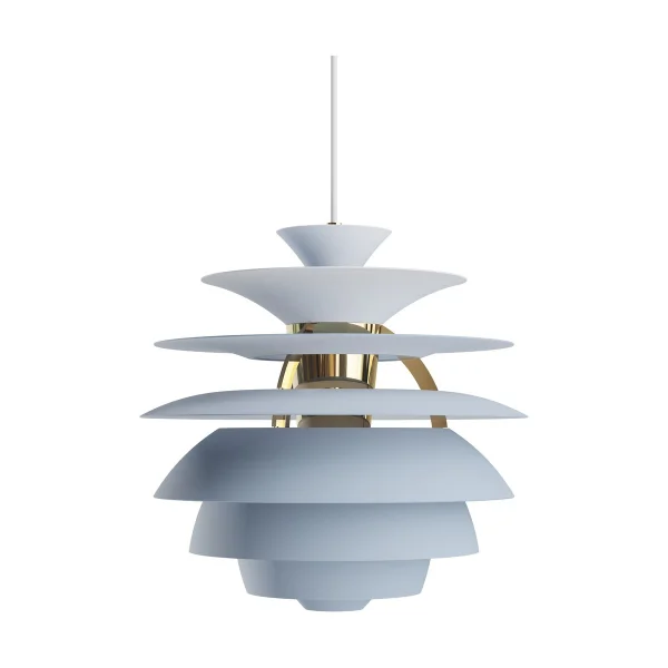 Louis Poulsen Suspension PH Snowball Dusty blue-brass