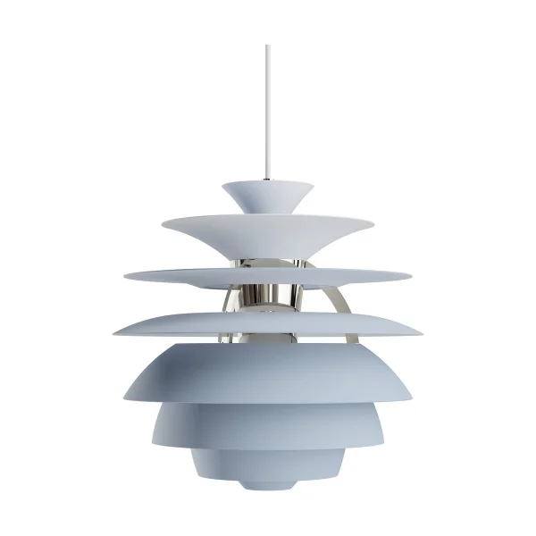 Louis Poulsen Suspension PH Snowball Dusty blue-chrome