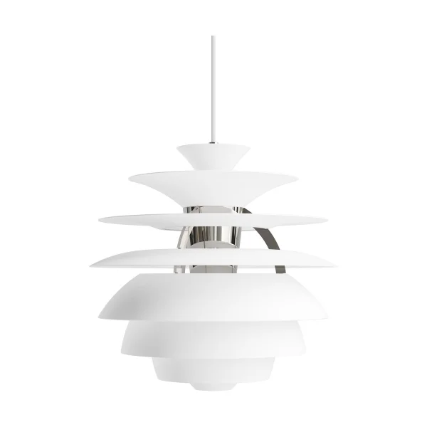 Louis Poulsen Suspension PH Snowball Soft white-chrome