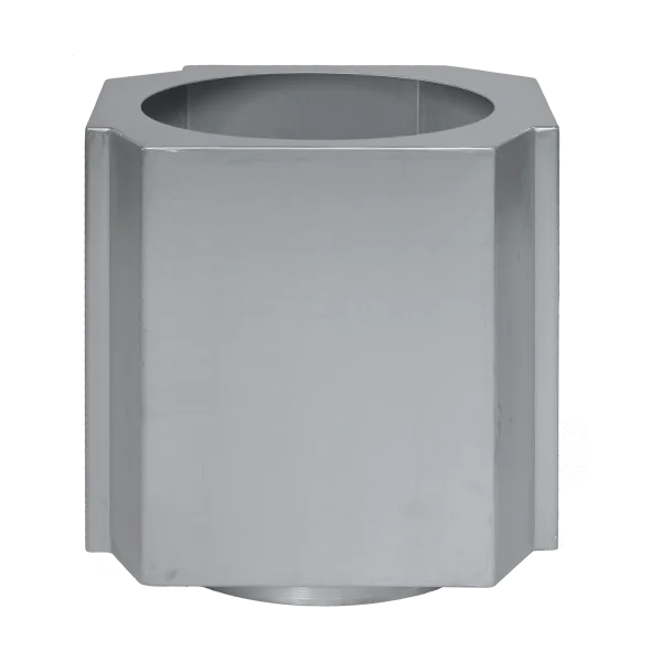 Louise Roe Pot Funki L 52 cm Aluminium brossé