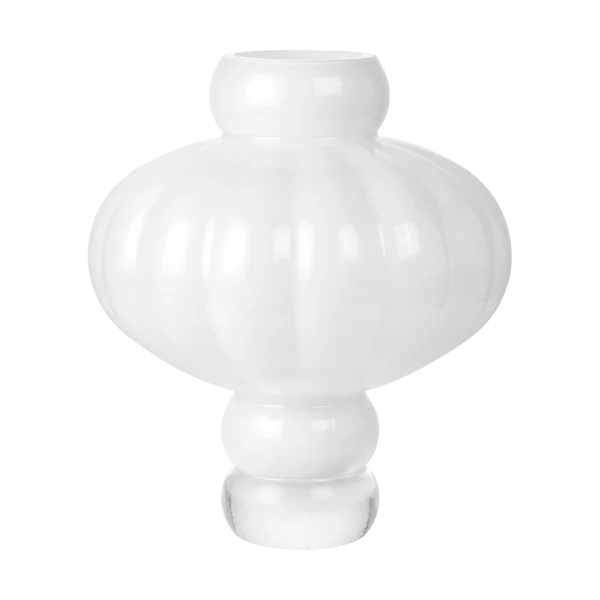 Louise Roe Vase Balloon 40cm Opal Blanc