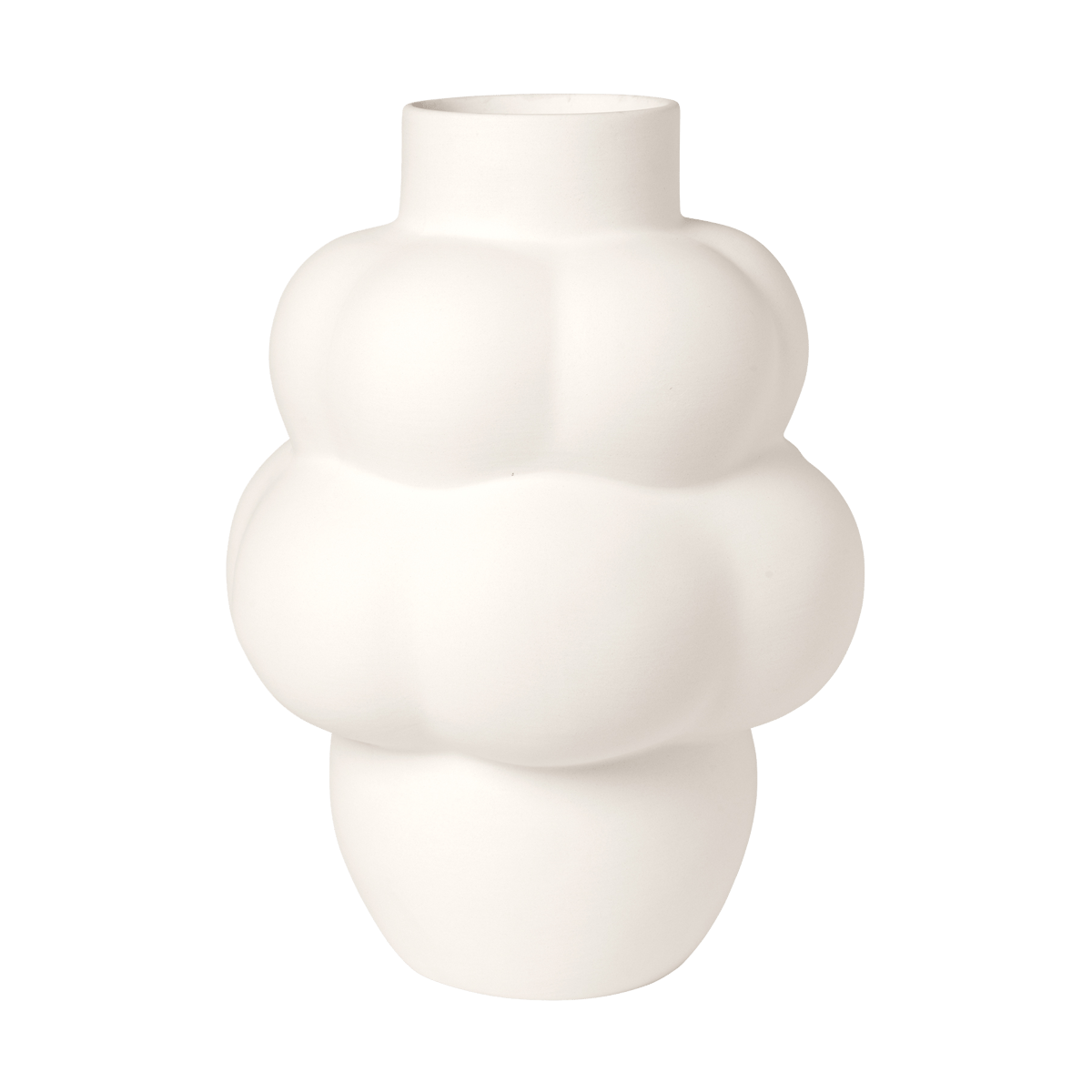 Louise Roe Vase Petit Balloon 04 18 cm Blanc Brut