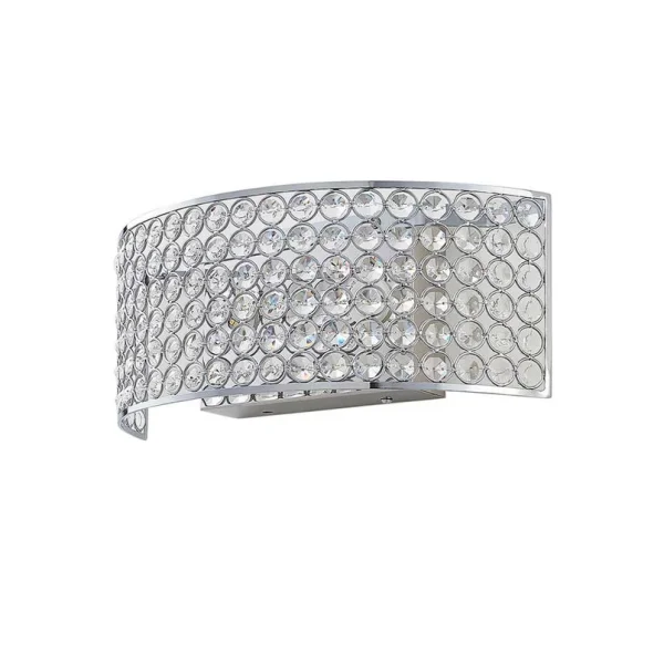 Lucande - Alizee Applique Murale Chrome/Clear