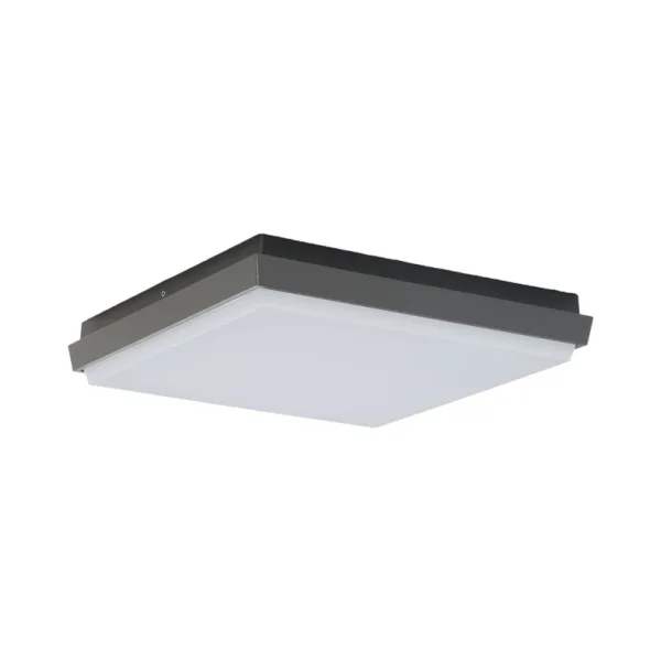 Lucande - Amra LED Square  d’extérieur Plafonnier 30 Dark Grey