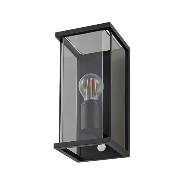 Lucande - Annalea Extérieur Applique Murale w/Capteur Fumé Gris