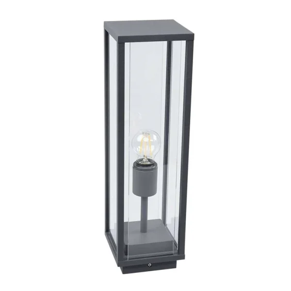Lucande - Annalea Lampe de Jardin H50 Dark Grey/Clear