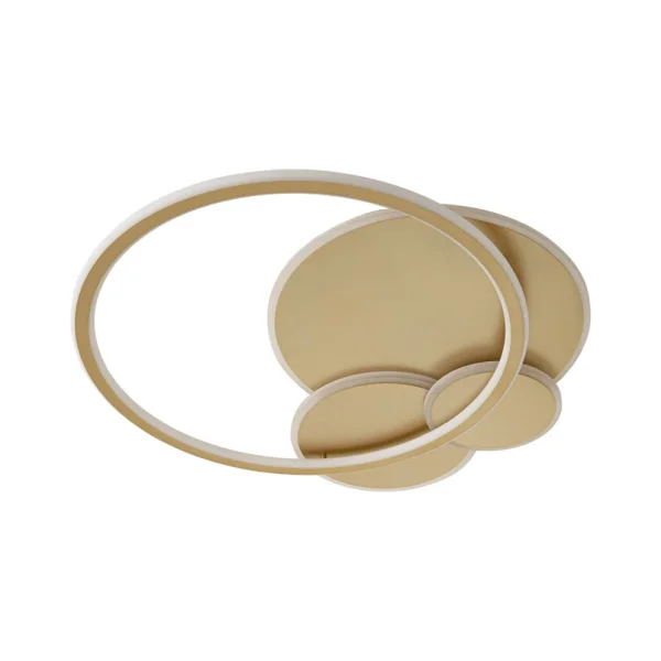 Lucande - Circulo plafonnier LED Ø 60 cm doré à intensité variable