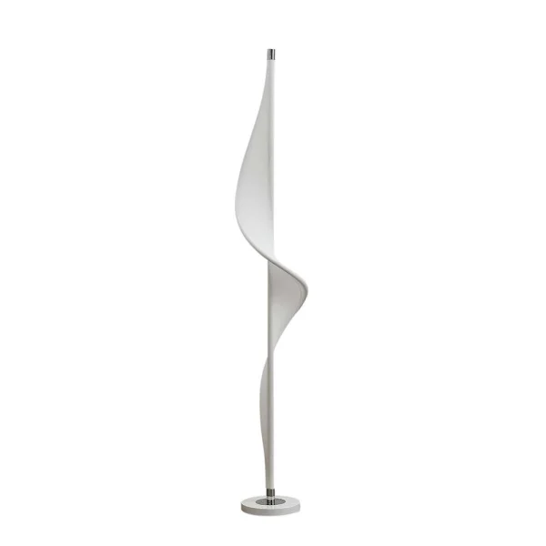 Lucande - Edano Lampadaire White/Chrome