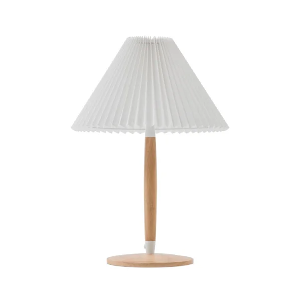 Lucande - Ellorin Lampe de Table Blanc/Bois