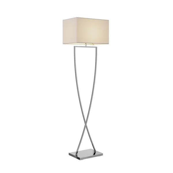 Lucande - Evaine Lampadaire Chrome/White