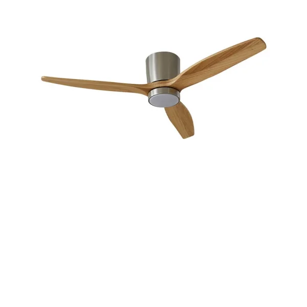 Lucande - Faipari LED Ventilateur de plafond Nikkel/Bois