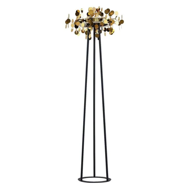 Lucande - Glimmo LED Lampadaire Brass