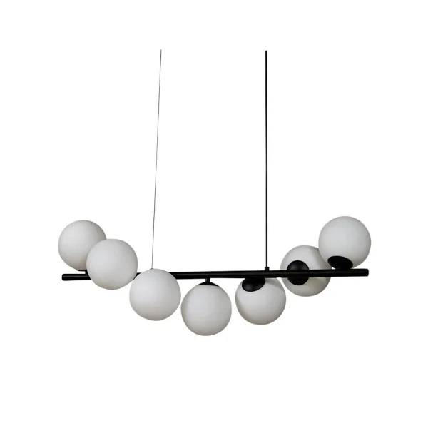 Lucande - Isandro 7 Suspension Noir/Opale