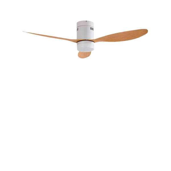 Lucande - Kayu LED Ventilateur de plafond Blanc/Bois