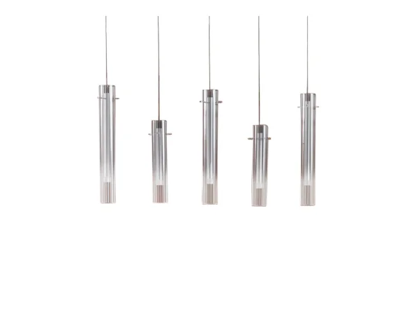 Lucande - Korvitha 5 LED Suspension Smoke/Silver