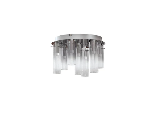 Lucande - Korvitha 7 LED Plafonnier Smoke/Silver