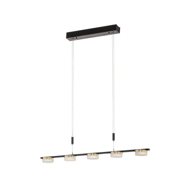 Lucande - Kyree LED Suspension Anthracite/Gold