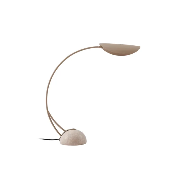 Lucande - Lampe à poser Rivera 51 cm pierre G9 beige