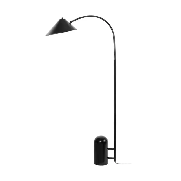 Lucande - Lampe sur pied Alviero 157 cm marbre noir