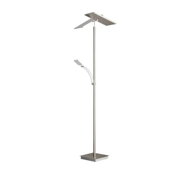 Lucande - Parthena LED Lampadaire Nickel