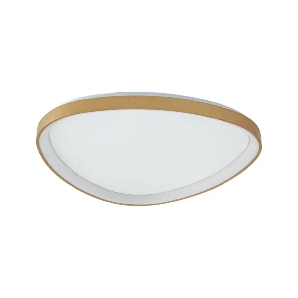 Lucande - Plafonnier LED Asken, doré, 61 cm, à intensité variable, CCT