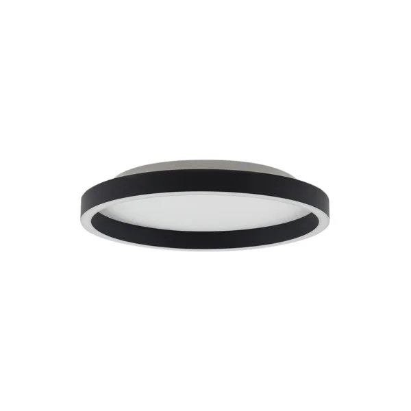 Lucande - Rotundo LED plafonnier à intensité variable noir