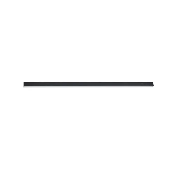 Lucande - Teniona plafonnier LED 132 cm noir aluminium