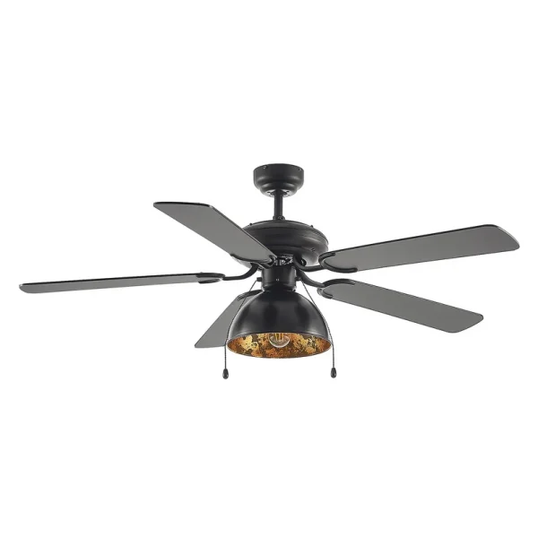 Lucande - Ventilateur de plafond  avec éclairage Shamoian, silencieux, Ø 130 cm