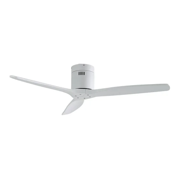 Lucande - Ventilateur de plafond  Vindur, blanc, DC, silencieux, Ø 132 cm