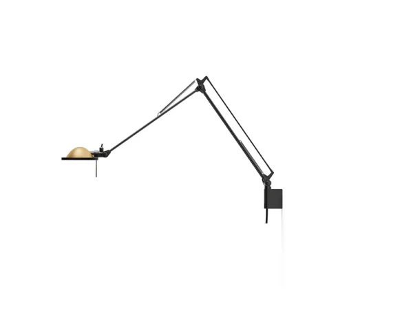 Luceplan - Berenice Applique Murale 30x30 Laiton/Noir