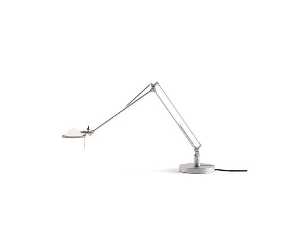 Luceplan - Berenice Lampe de Table 30x30 Verre Blanc/Aluminium