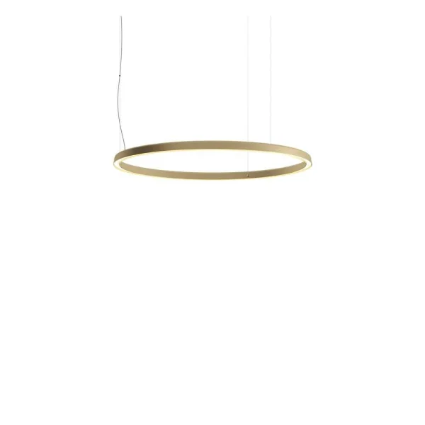 Luceplan - Compendium Circle LED Suspension Ø110 Brass