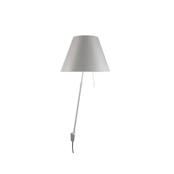 Luceplan - Costanza Applique Murale avec Variateur Aluminium/ Blanc Mystique