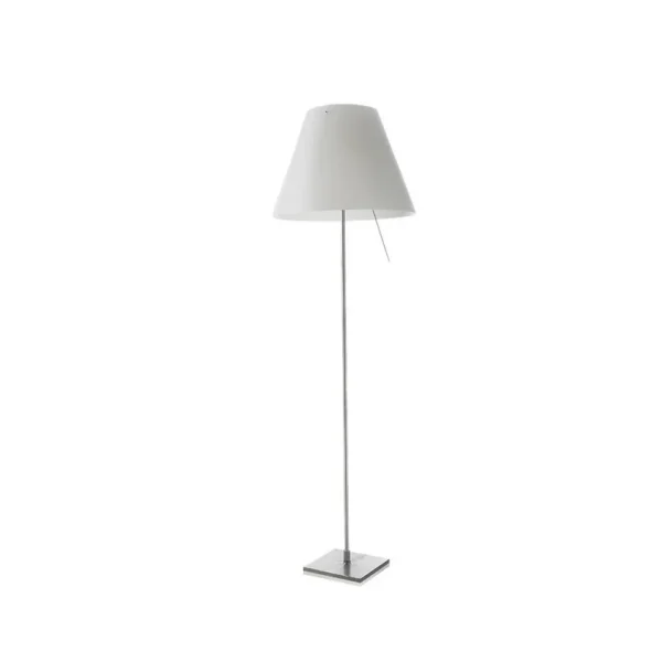 Luceplan - Costanza Lampadaire Fixed Aluminium/Blanc Mystique