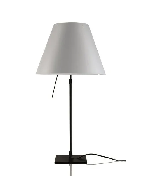 Luceplan - Costanza Lampe de Table avec Variateur Noir/Blanc Mystique