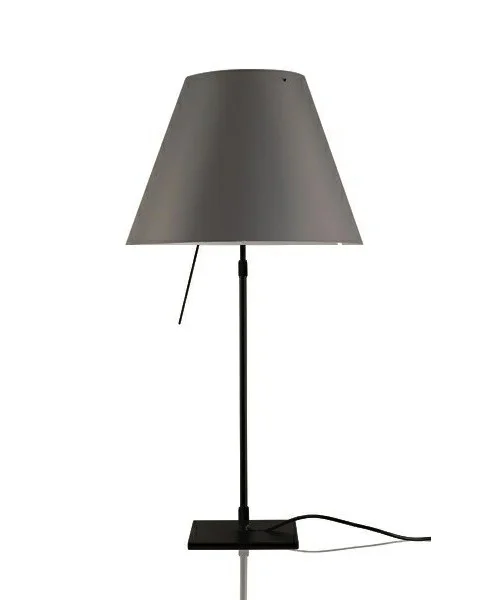 Luceplan - Costanza Lampe de Table avec Variateur Noir/Gris Béton